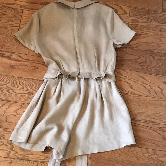 LPA tan linen romper - Picture 5 of 6